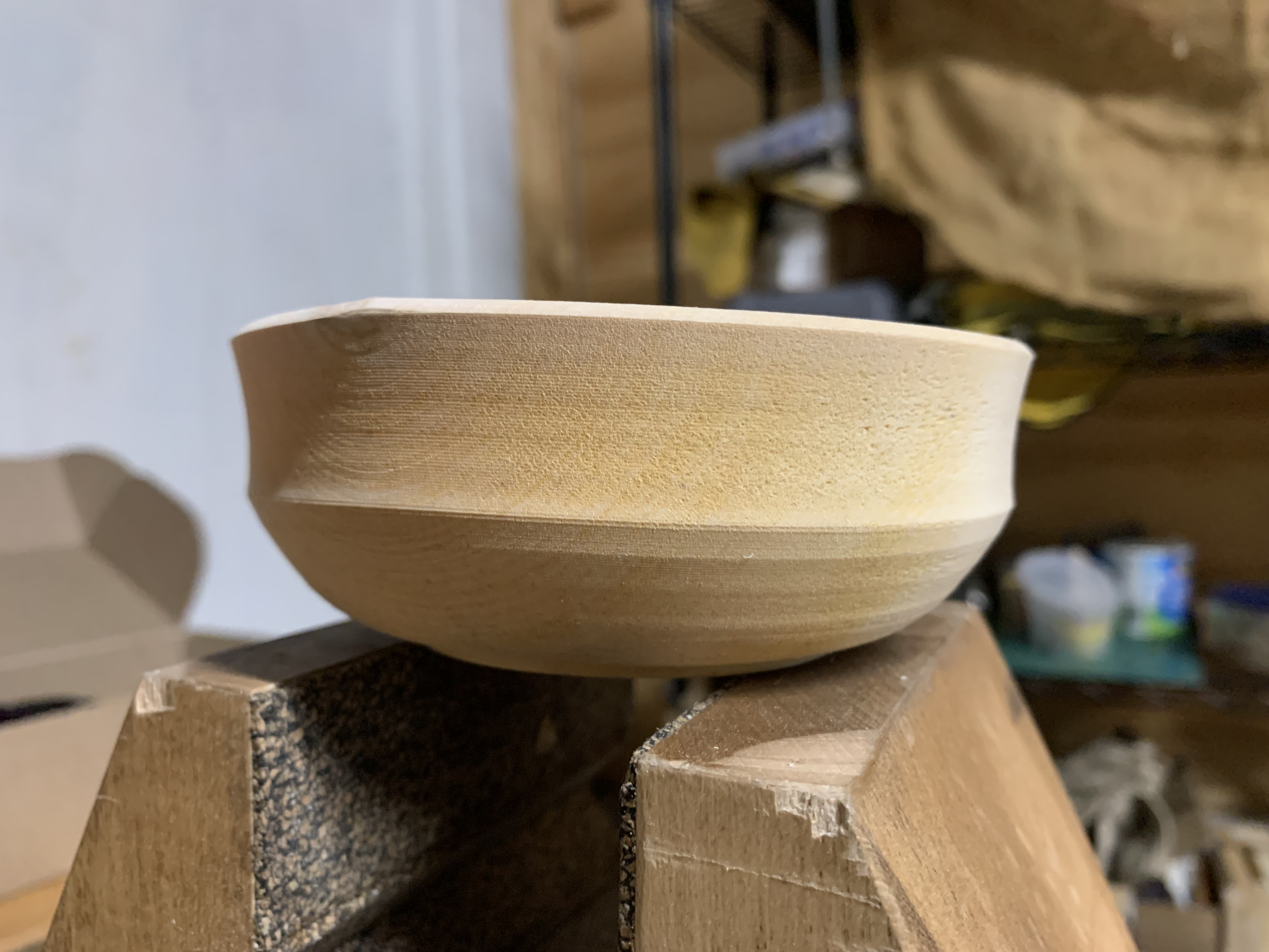 A wooden bowl by woodturner Mary Tripoli
