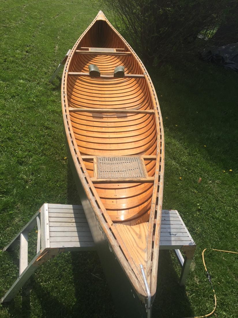 Wood/Canvas Seliga Canoe