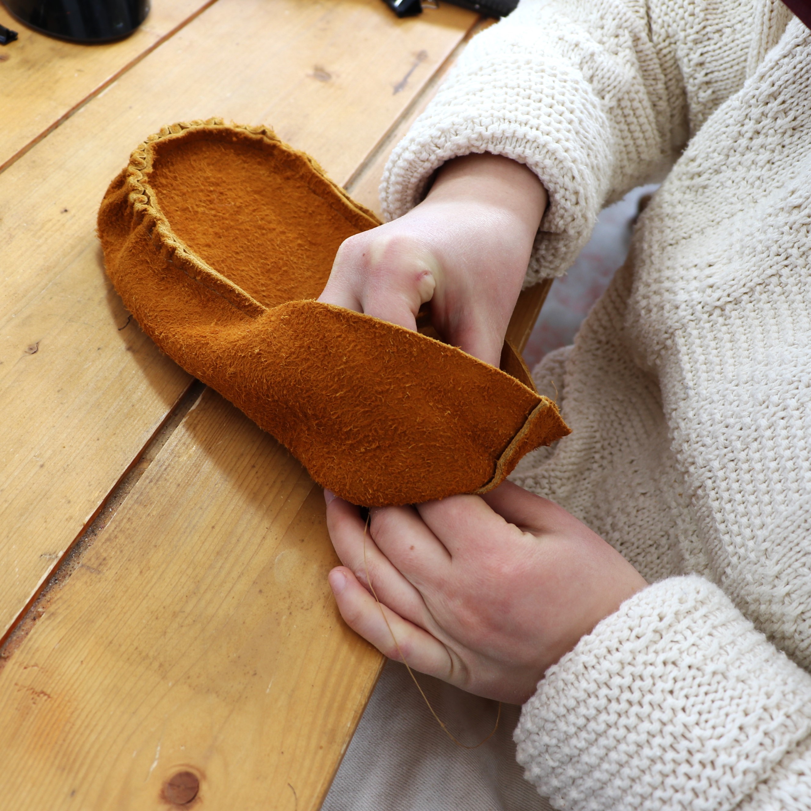 Making Hide & Canvas Boots