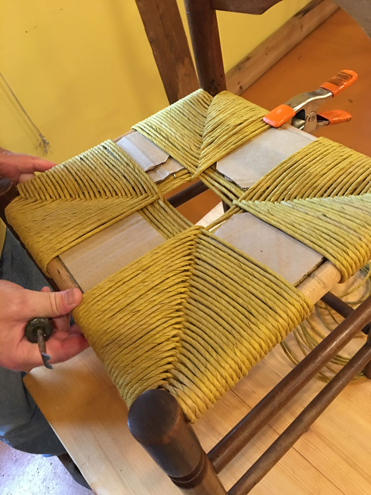 Rush seat weaving sale