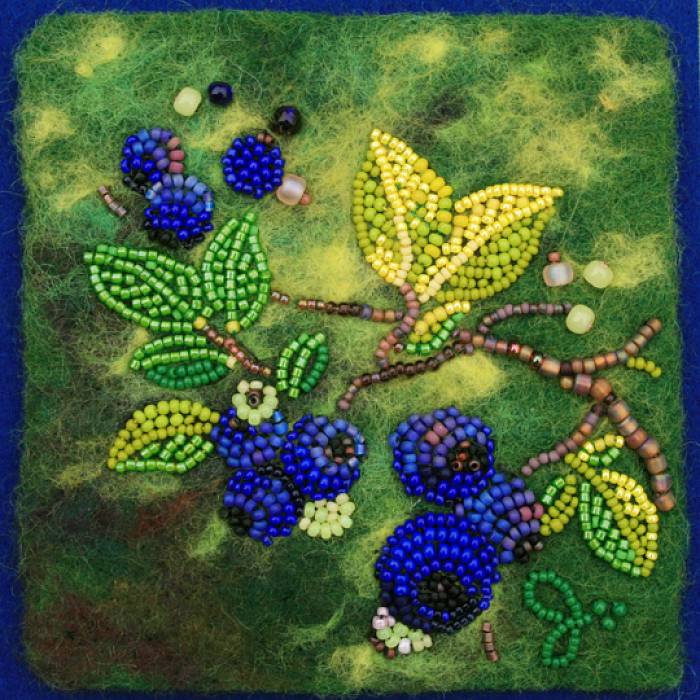 Needle Felt Art Painting with Wool - Art Fiber Stitch