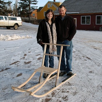 Kick Sled Building Push and Glide, North House Folk School Course