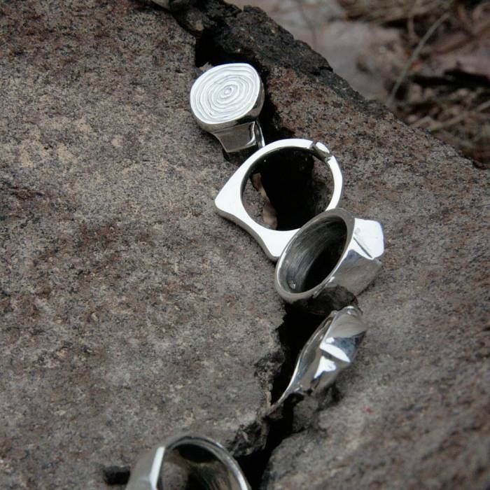 Casting on sale silver rings