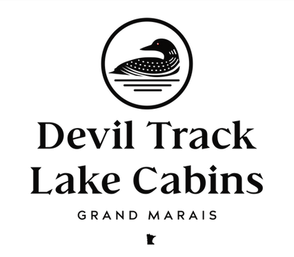 Logo for North House Folk School Partner, Devil Track Lake Cabins